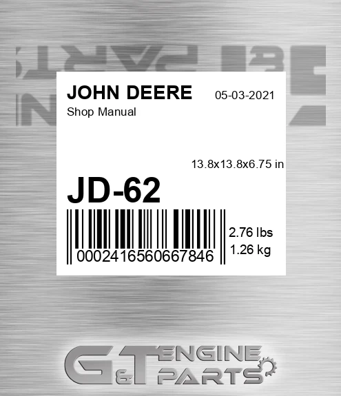 JD-62 Shop Manual