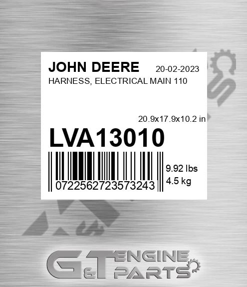 LVA13010 HARNESS, ELECTRICAL MAIN 110