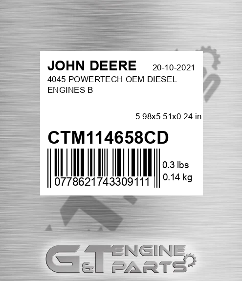 CTM114658CD 4045 POWERTECH OEM DIESEL ENGINES B