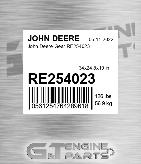RE254023 John Deere Gear RE254023