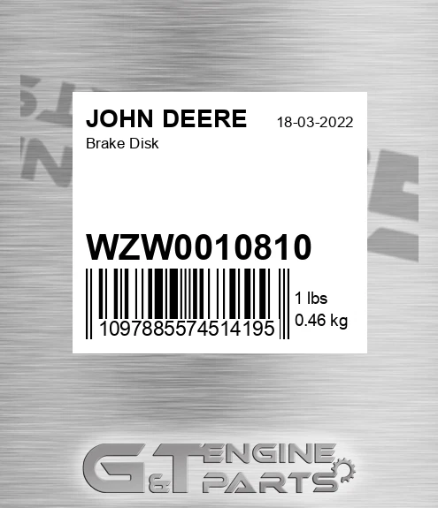 WZW0010810 Brake Disk