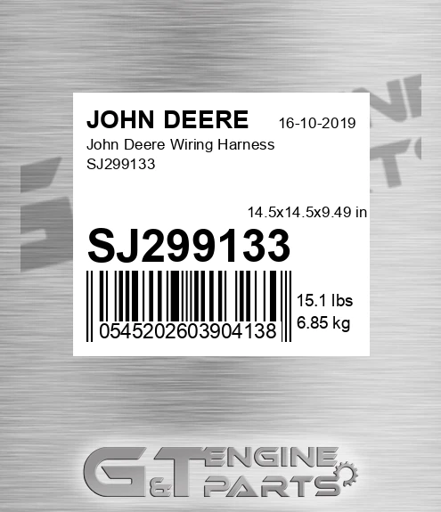 SJ299133 John Deere Wiring Harness SJ299133