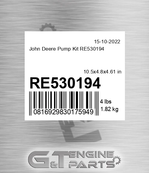 RE530194 Pump Kit