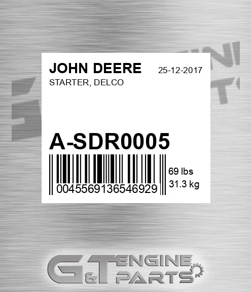 A-SDR0005 STARTER, DELCO