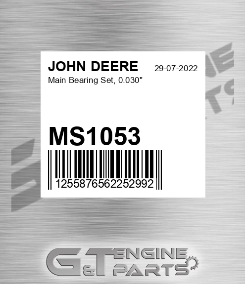 MS1053 Main Bearing Set, 0.030"