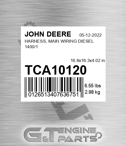 TCA10120 HARNESS, MAIN WIRING DIESEL1400/1