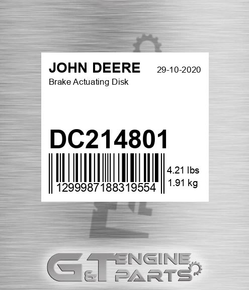 DC214801 Brake Actuating Disk