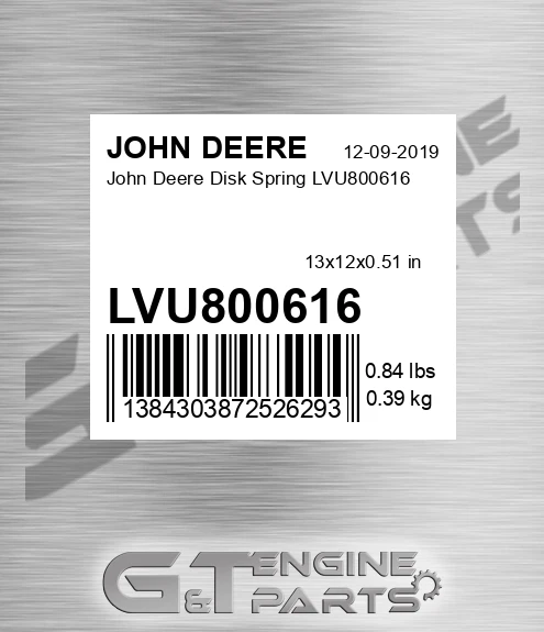 LVU800616 Disk Spring