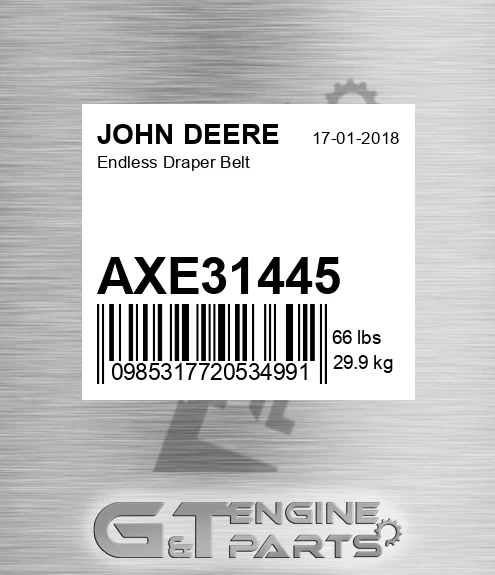 AXE31445 Endless Draper Belt