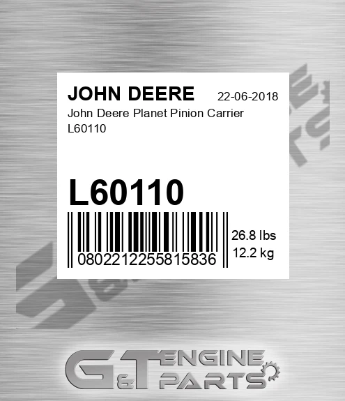 L60110 John Deere Planet Pinion Carrier L60110