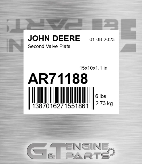 AR71188 Second Valve Plate