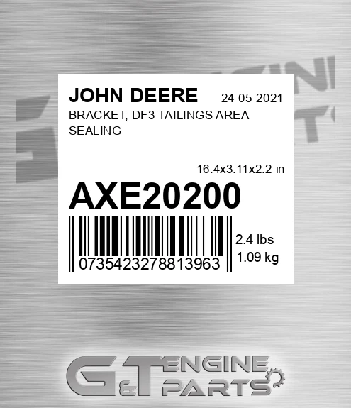 AXE20200 BRACKET, DF3 TAILINGS AREA SEALING