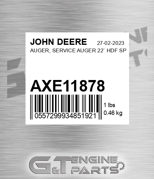 AXE11878 AUGER, SERVICE AUGER 22` HDF SP