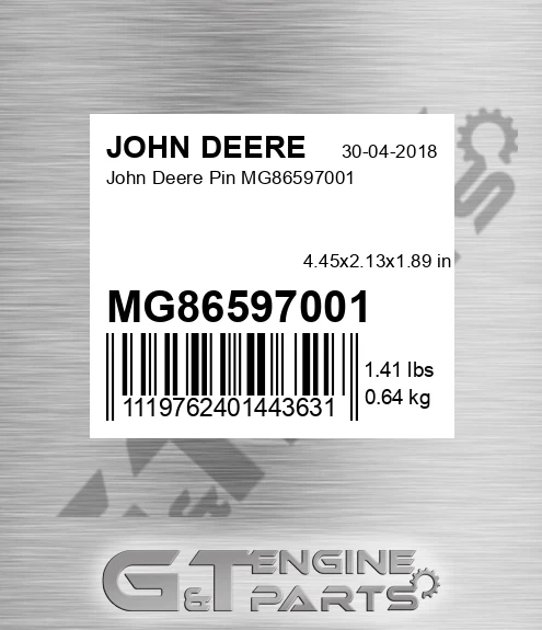 MG86597001 Pin