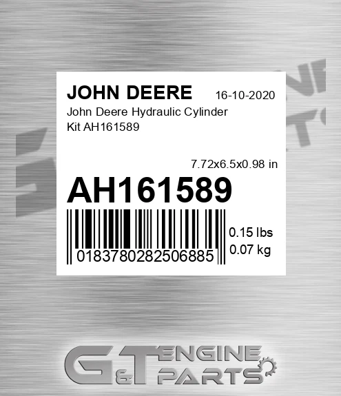 AH161589 John Deere Hydraulic Cylinder Kit AH161589