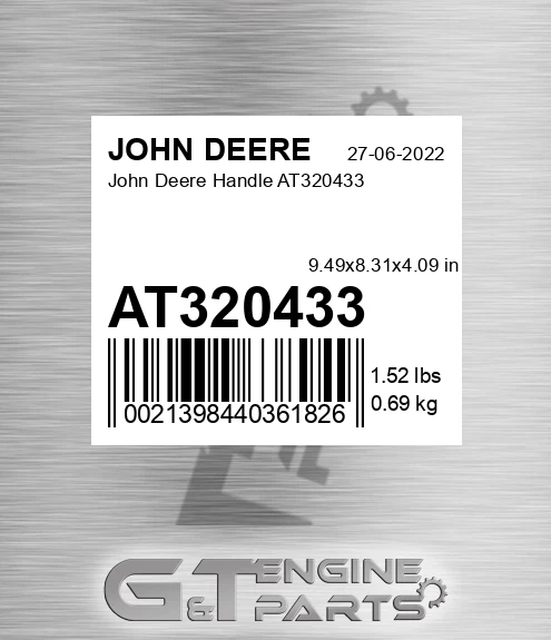 AT320433 John Deere Handle AT320433