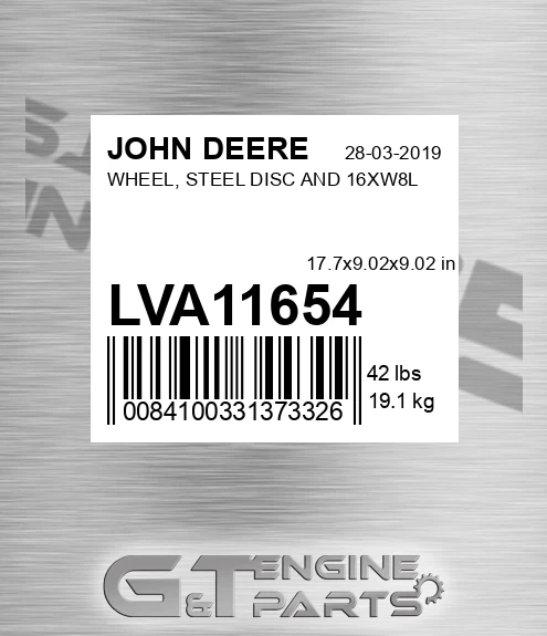 LVA11654 John Deere Wheel LVA11654