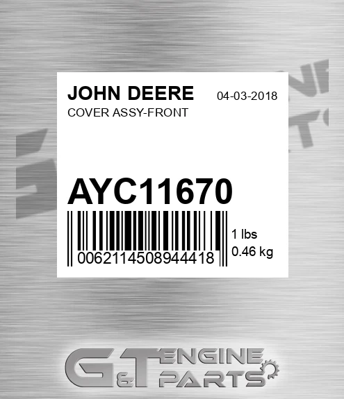 AYC11670 COVER ASSY-FRONT