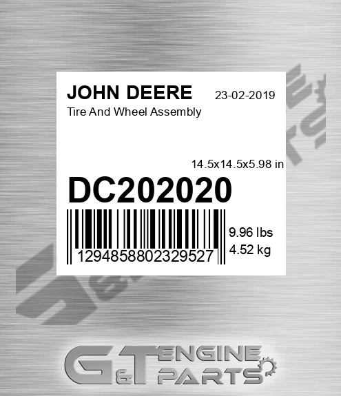 DC202020 Tire And Wheel Assembly