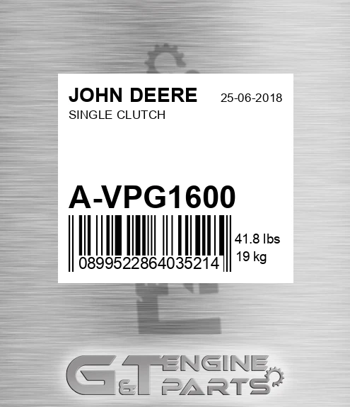 A-VPG1600 SINGLE CLUTCH