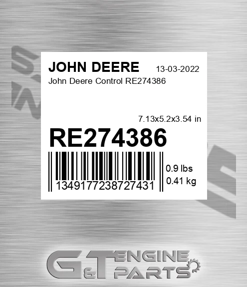 RE274386 John Deere Control RE274386