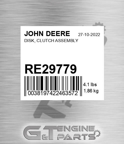 RE29779 DISK, CLUTCH ASSEMBLY