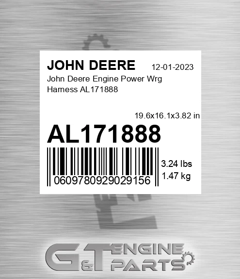 AL171888 John Deere Engine Power Wrg Harness AL171888