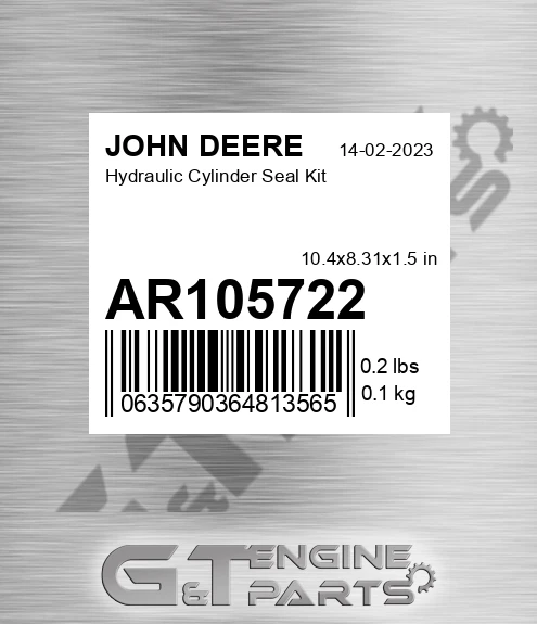 AR105722 Hydraulic Cylinder Seal Kit