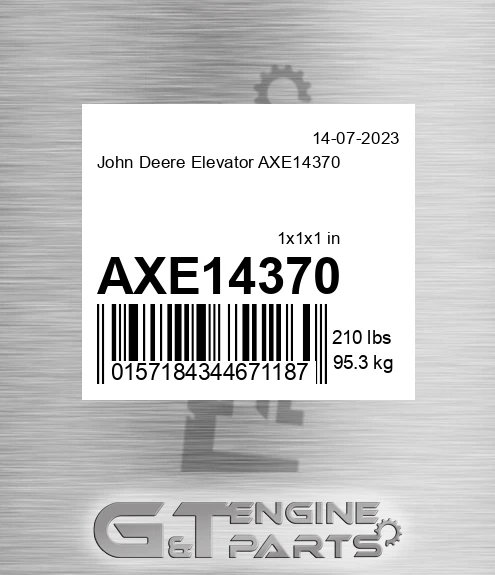 AXE14370 John Deere Elevator AXE14370