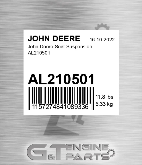 AL210501 John Deere Seat Suspension AL210501