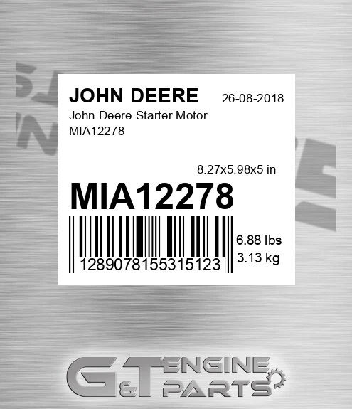 MIA12278 John Deere Starter Motor MIA12278