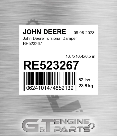 RE523267 John Deere Torsional Damper RE523267