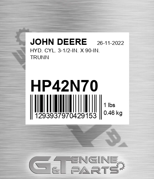 HP42N70 HYD. CYL. 3-1/2-IN. X 90-IN. TRUNN