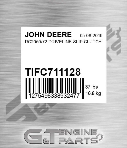 TIFC711128 RC2060/72 DRIVELINE SLIP CLUTCH