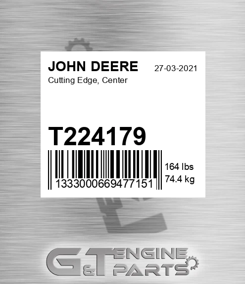 T224179 Cutting Edge Center made to fit John Deere Price 519.92