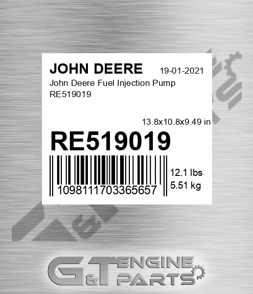 RE519019 John Deere Fuel Injection Pump RE519019