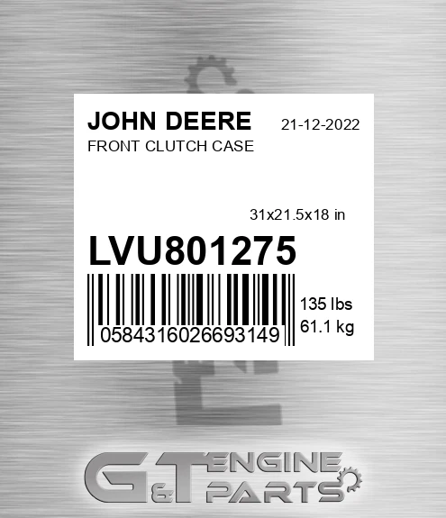 LVU801275 FRONT CLUTCH CASE