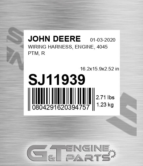 SJ11939 WIRING HARNESS, ENGINE, 4045 PTM, R