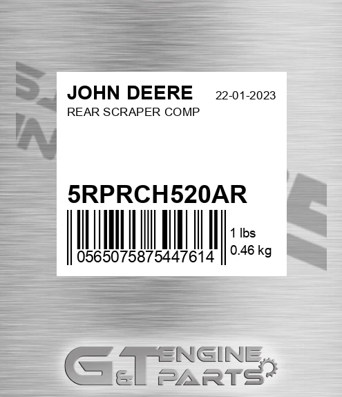 5RPRCH520AR REAR SCRAPER COMP