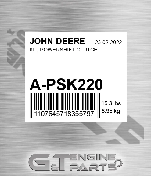 A-PSK220 KIT, POWERSHIFT CLUTCH