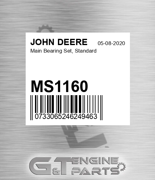 MS1160 Main Bearing Set, Standard