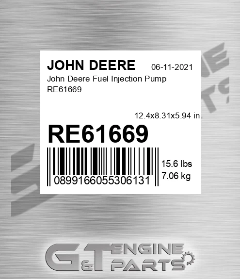 RE61669 John Deere Fuel Injection Pump RE61669