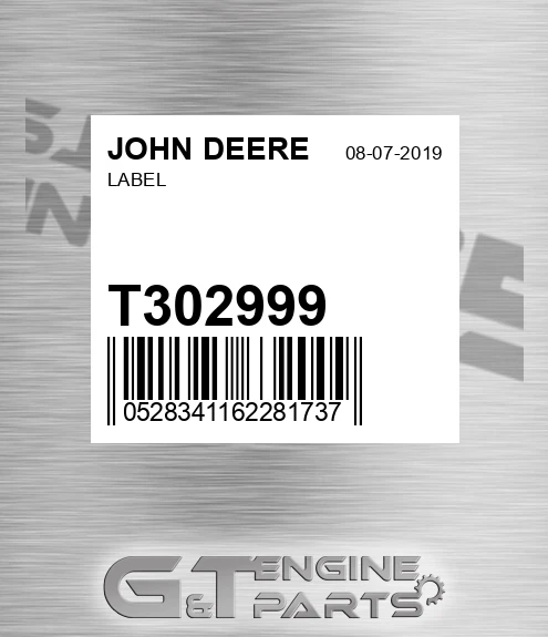 T301657 SCREW made to fit John Deere | Price: $10.09.