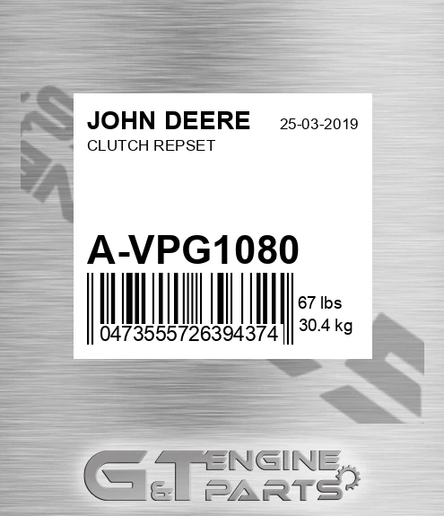 A-VPG1080 CLUTCH REPSET
