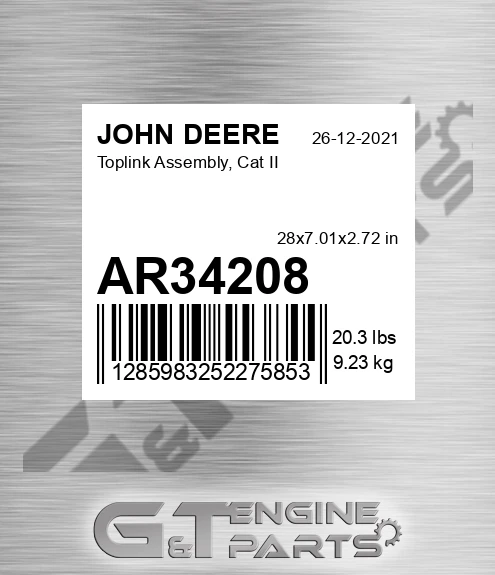 AR34208 Toplink Assembly, Cat II