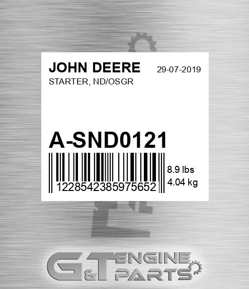 A-SND0121 STARTER, ND/OSGR