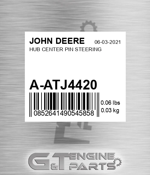 A-ATJ4420 HUB CENTER PIN STEERING