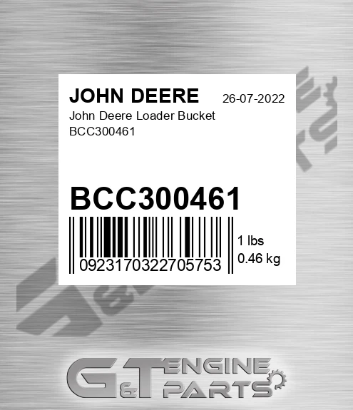 BCC300461 John Deere Loader Bucket BCC300461