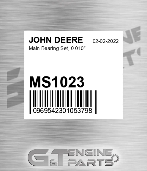 MS1023 Main Bearing Set, 0.010"