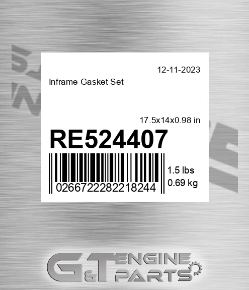 RE524407 Inframe Gasket Set